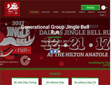 Tablet Screenshot of dallasjinglebellrun.com